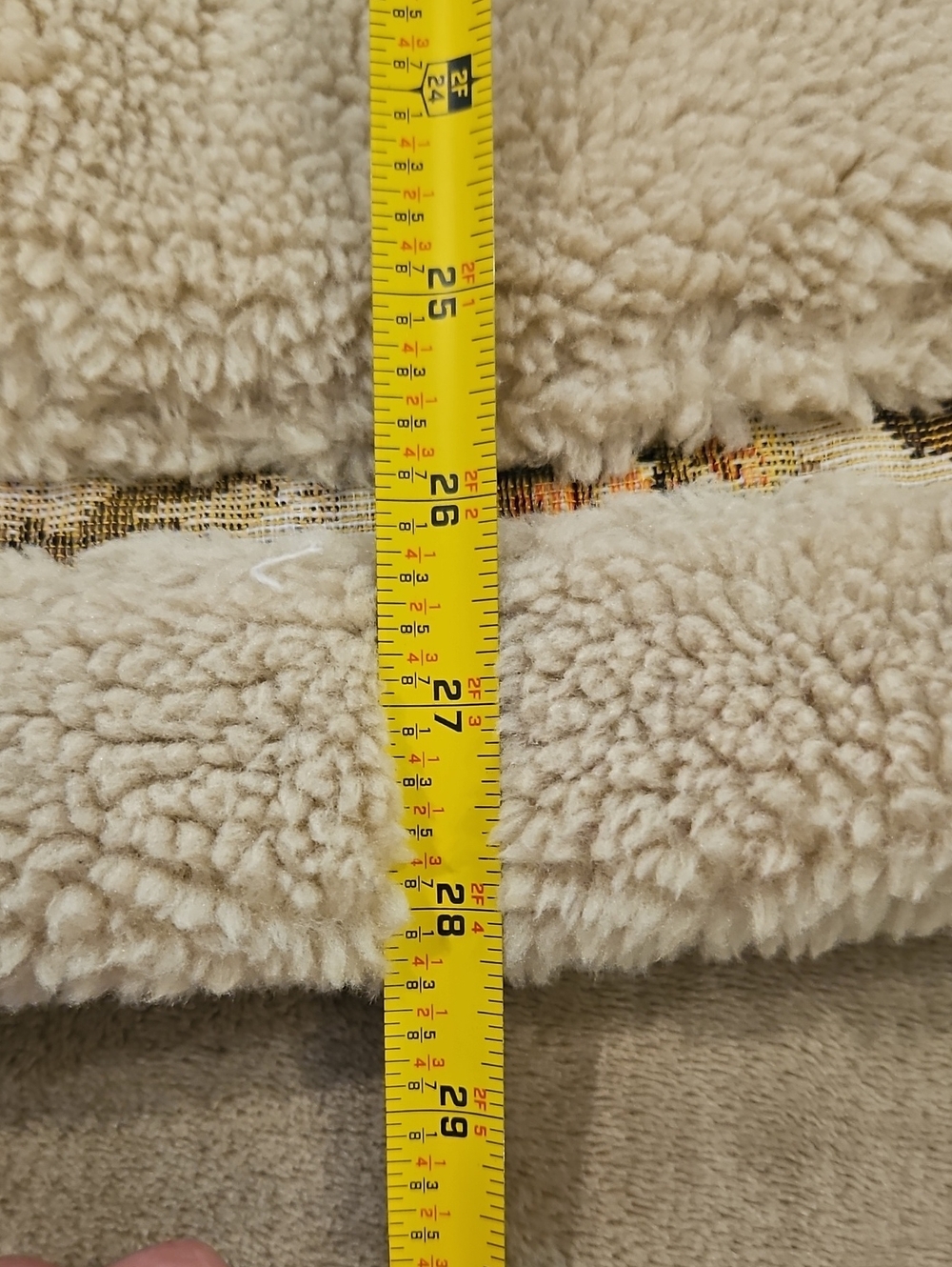 Altar'd State Floral Sherpa Vest in Cream and Peachy Rose - Picture 12 of 13